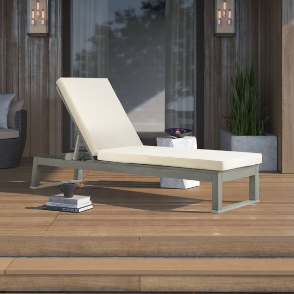 Mercury Row® Faunce 80.9'' Long Reclining Eucalyptus Single Chaise with